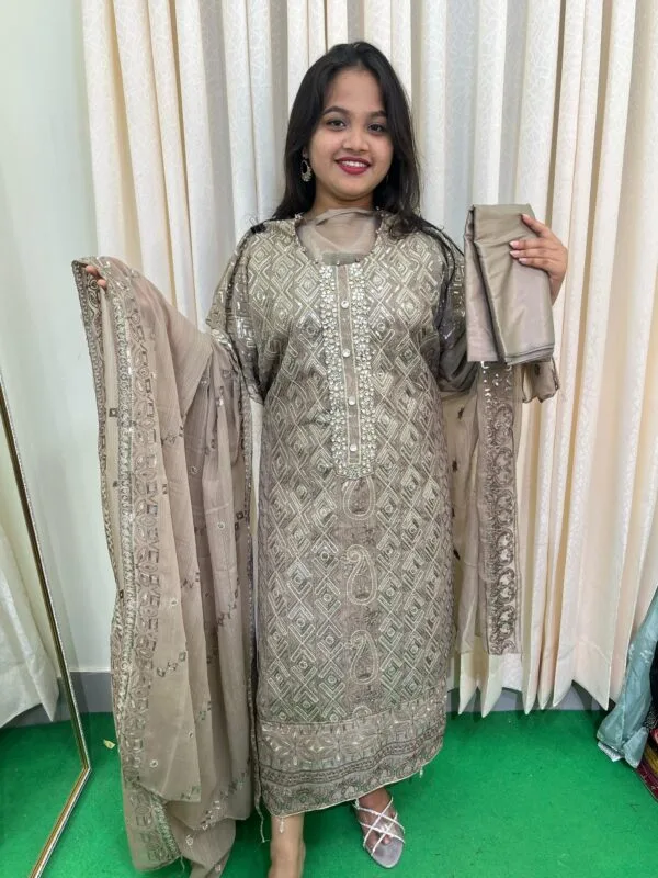 chiffon georgette party dress 1 - Image 3